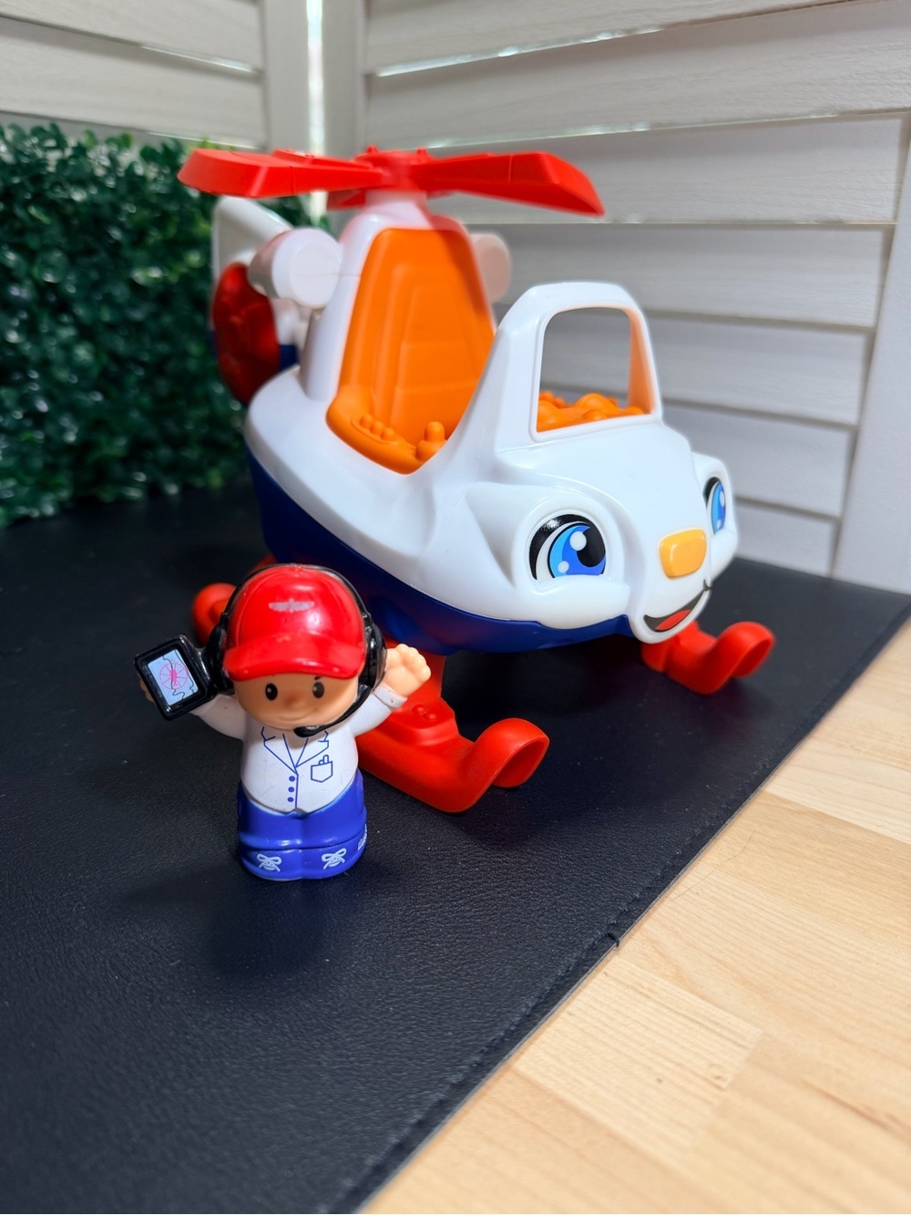 Fisher-Price Little People Talking Rescue Helicopter with Pilot